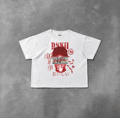 Blood money Boxy Tee (white)