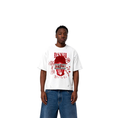 Blood money Boxy Tee (white)