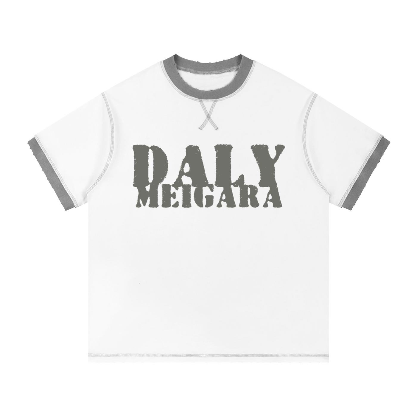 Daly Meigara Tee (white grey)